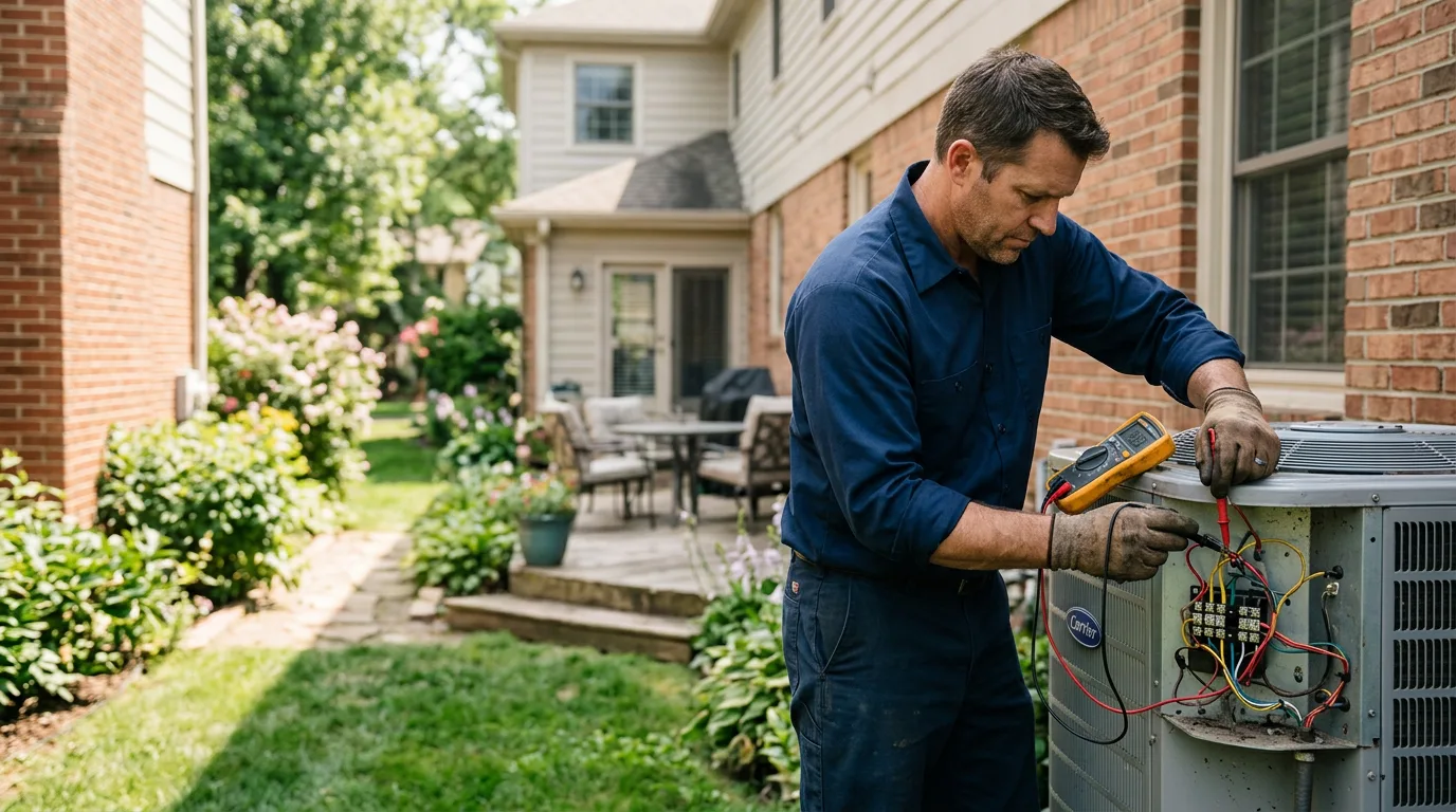 HVAC technician working near Bristol, PA